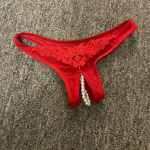 Extra small pearl crotch less underwear brand new never worn